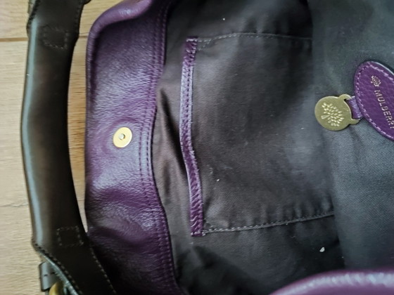 Mulberry Bag Purple Leather Mitzy East Hobo – Shoulder bags, Metal (photo 7 of 9)