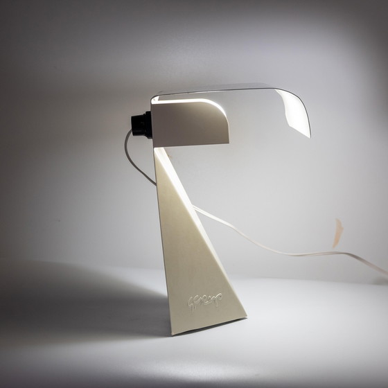 Image 1 of 1x Italiaanse Mid Century Moderne Tafellamp, Ontwerp door G. Grego