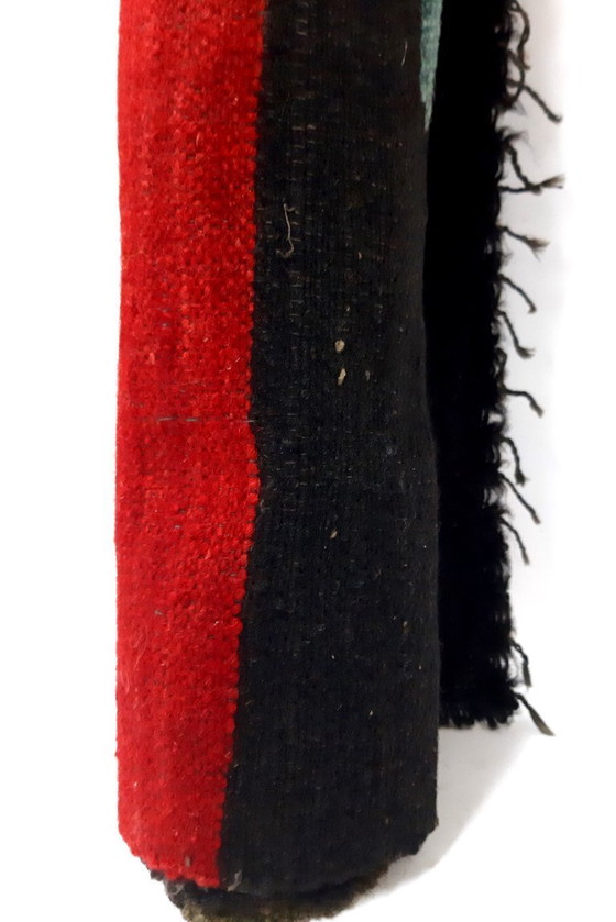 Image 1 of Kilim balcánico antiguo, alfombra de pasillo, tejido de lana