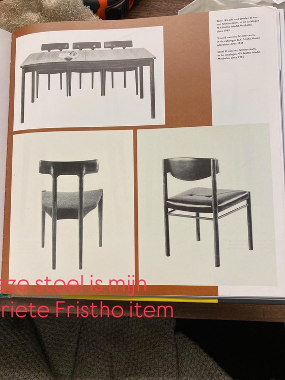 Image 1 of 4 sedie da pranzo vintage uniche di Fristho