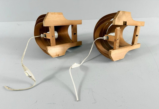 Image 1 of Hans Agne Jakobsson for Ellysett Markaryd, set of 2 wall lamps, Denmark, 1970s