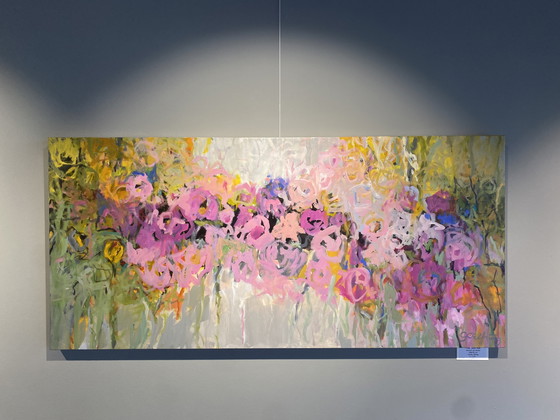 Image 1 of Pintura de flores abstracta