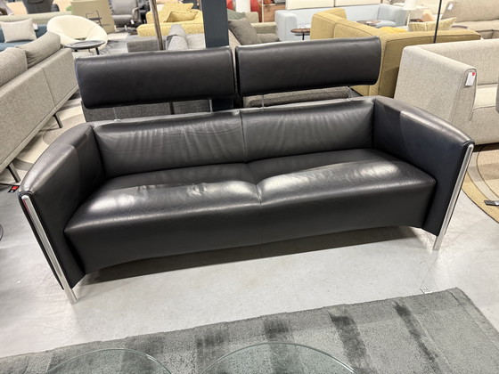 Image 1 of Leolux Goncharov Sofa black leather
