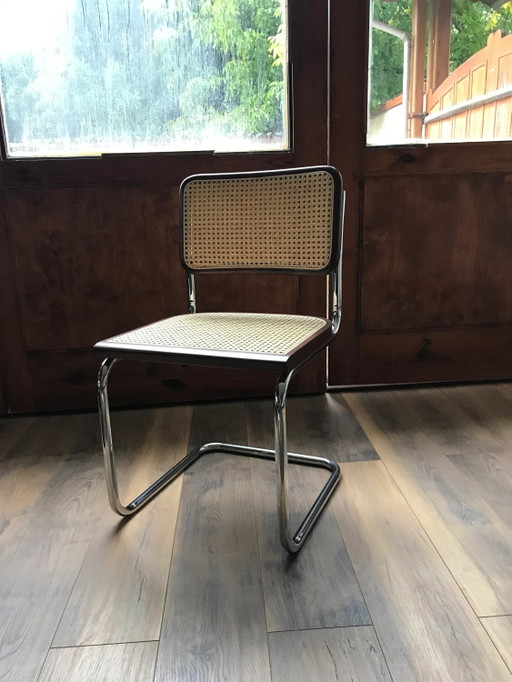 Mid-Century Modern italienischer Marcel Breuer B32 Cesca Stuhl, 70er