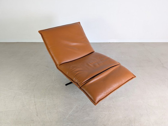 Image 1 of 2x Koinor Epos Free Motion armchairs, cognac brown leather, design