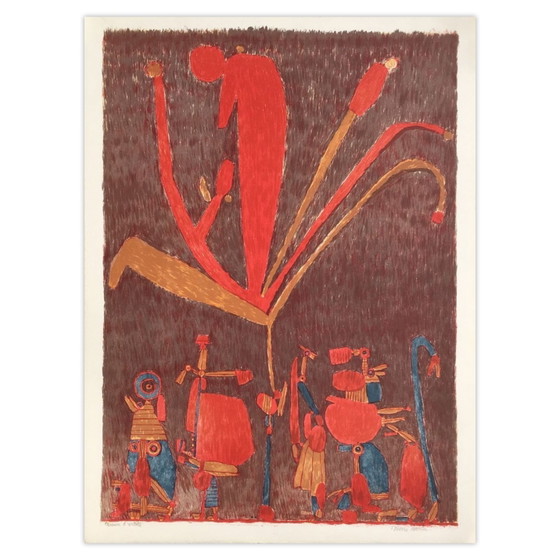 Image 1 of Pierre COURTIN El enorme agujero de Beauce Litografía firmada 1971