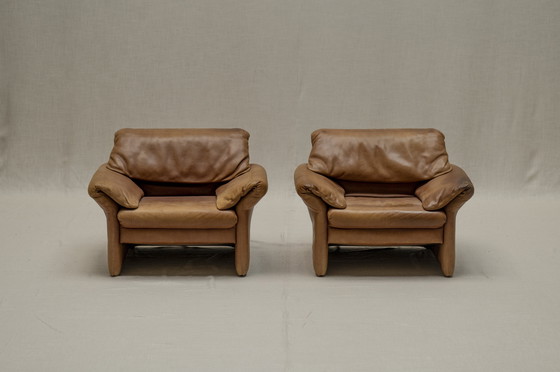 Image 1 of Set Of Two Hans Kaufeld Leather Easy Chairs