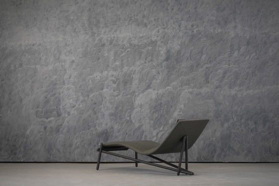 Image 1 of Donovan Grey Leather Chaiselongue By Giuseppe Vigano For Cattelan , Italy 2000’s