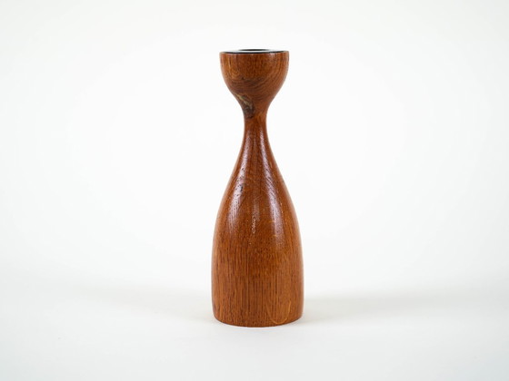 Image 1 of Teakhouten kandelaar, Deens ontwerp, jaren 70, vervaardigd door BoConcept.