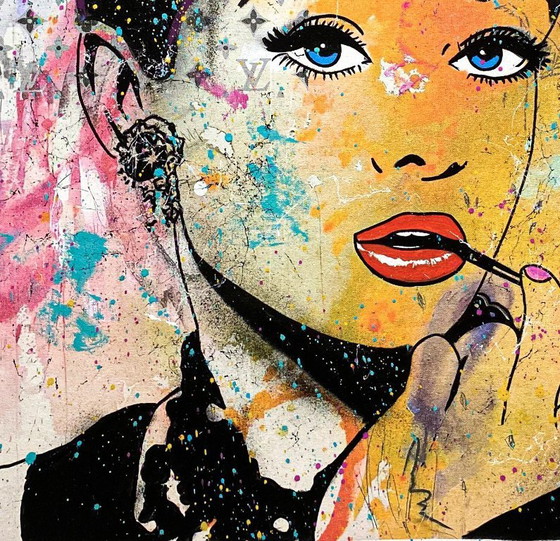Image 1 of GONGAS - Audrey Hepburn - Kunstenaarsdoek