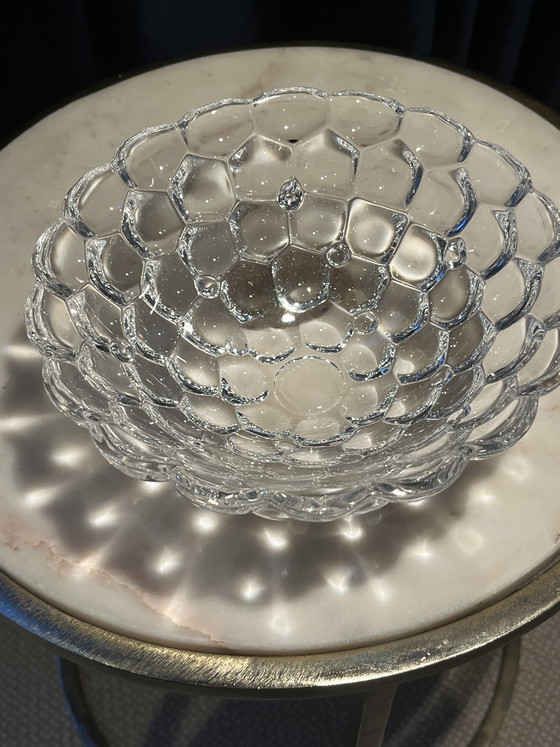 Image 1 of Ciotola vintage in cristallo Orrefors "Raspberry" - Anne Nilsson