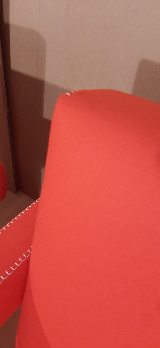 Image 1 of Cassina 2 Poltrona 637 Utrecht Nuova Mai Usata Lampo Rosso Lana 13L