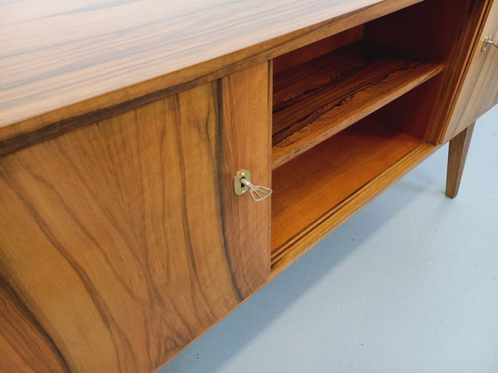 Image 1 of Double-sided executive desk in vintage Scandinavian style rosewood from the 1960s