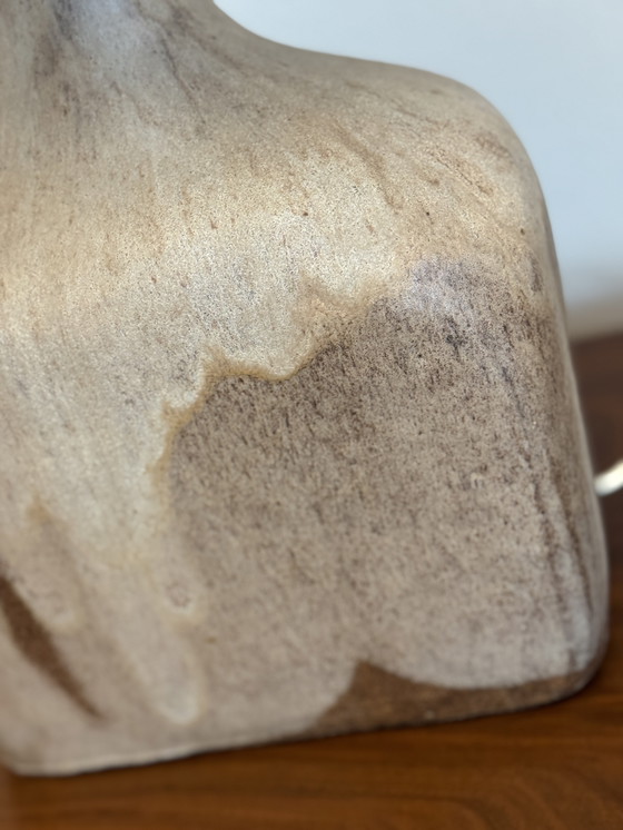 Image 1 of Vintage Brutalistisch Keramiek XL Tafellamp