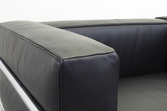 Image 1 of Lc3 Le Corbusier, Cassina, Charlotte Perriand lederen stoelstoelen