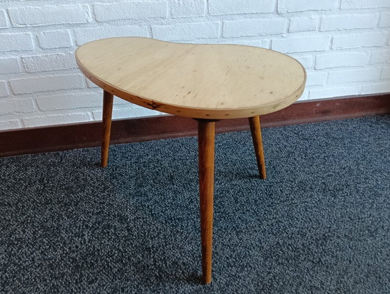 Wooden kidney-shaped side table from the 50s/60s (photo 13 of 15)