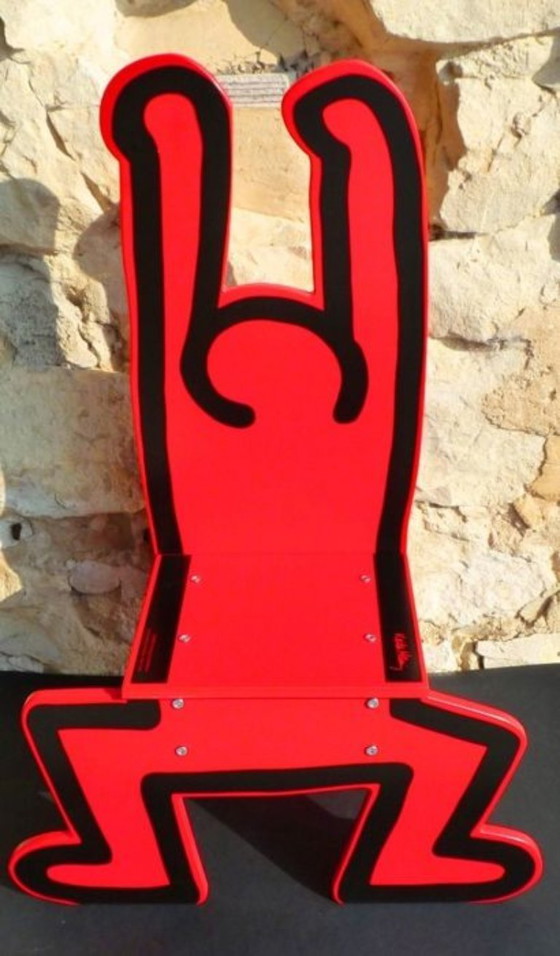 Keith Haring Kinderstuhl rot, Vilac, Dekorative Objekte, Holz (Foto 17 von 20)