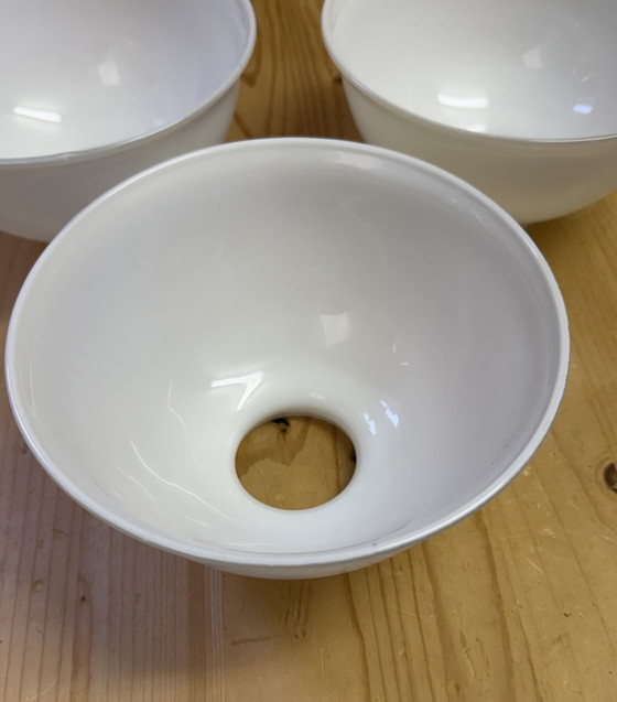 Image 1 of Rare Art Nouveau pendant lamp | 3 perfect original opal glass shades | 1905–1925