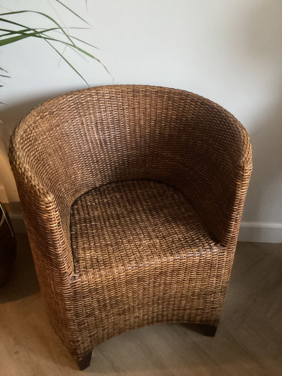 Image 1 of 2 BIRMA RIET ROTAN FAUTEUILS