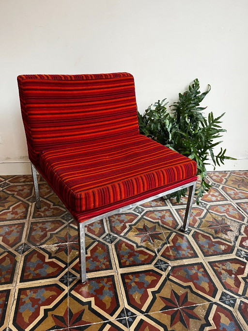 Vintage striped armchair – Louis Baillon, Planforms