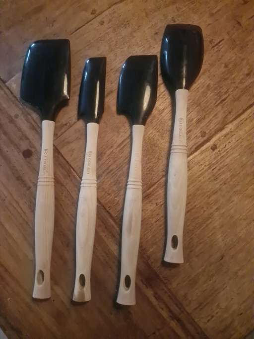 Le Creuset, Juego de raspador y espátula – keukenaccessoires, Rubber, Wood (photo 2 of 6)
