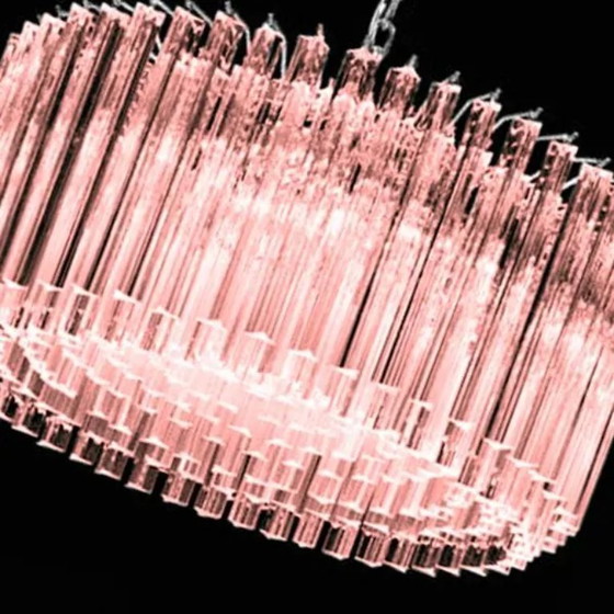 Image 1 of Italienischer Triedro-Kronleuchter „Concava“ im Mid-Century-Modern-Stil