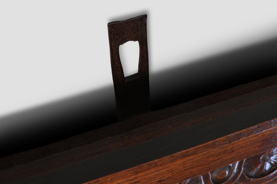 Image 1 of Großer, handgeschnitzter Garderobenständer aus massiver Eiche, 18. Jahrhundert, Frankreich