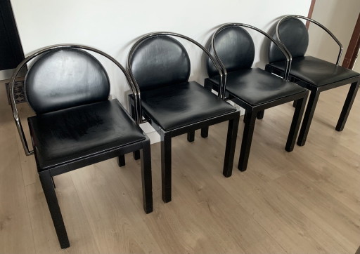 Set de 5 Sillas de comedor de diseño italiano