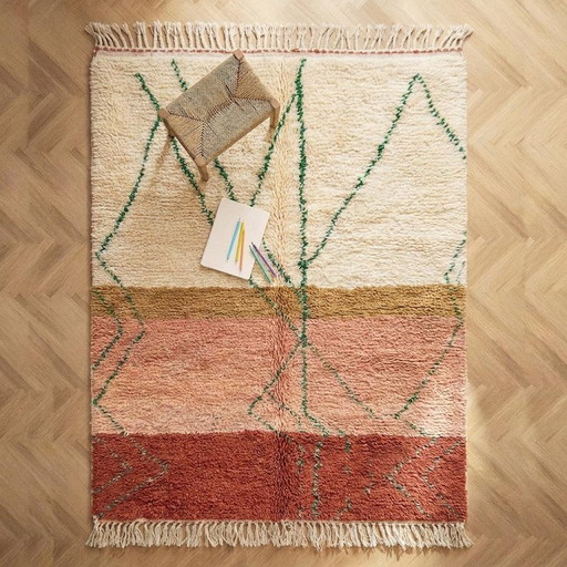 Die Echtheit des marokkanischen Berberteppichs 220/320 – vloerkleden en tapijten, Wool (photo 2 of 8)