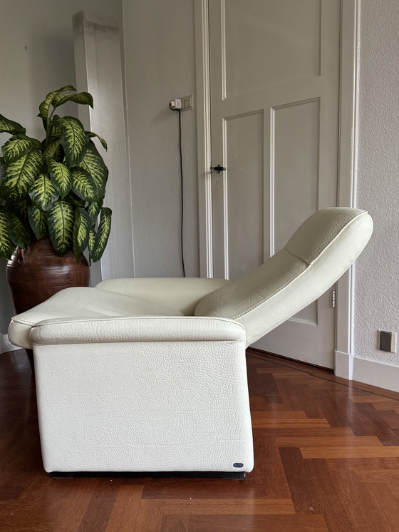 Image 1 of Fauteuil inclinable en cuir blanc DS50 de Sede