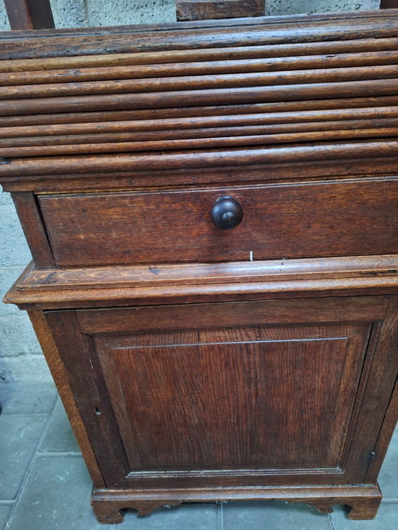 Image 1 of Prensa de lino de roble antiguo