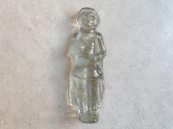 Image 1 of Tapisserie murale vintage en verre Kosta Boda représentant une fille/femme