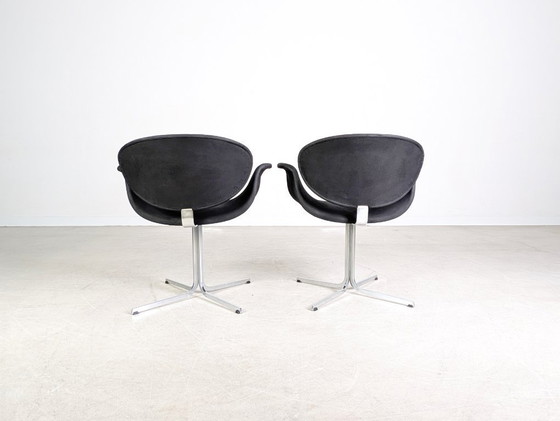 Image 1 of Conjunto de 2 sillones tulipán Artifort Pierre Paulin 1970 negro