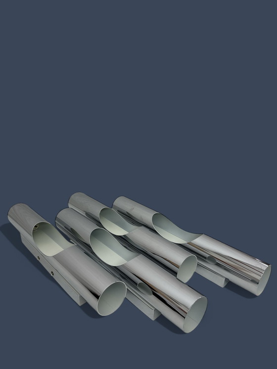 Image 1 of 4x Linea Verdace - Wall light - Tubetto - Chrome