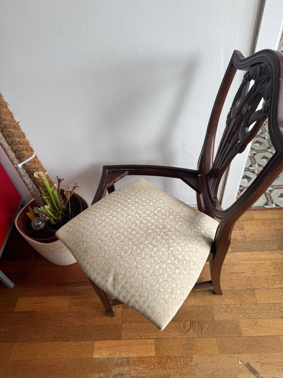 Image 1 of 2 sedie da pranzo classiche in legno in stile Art Nouveau