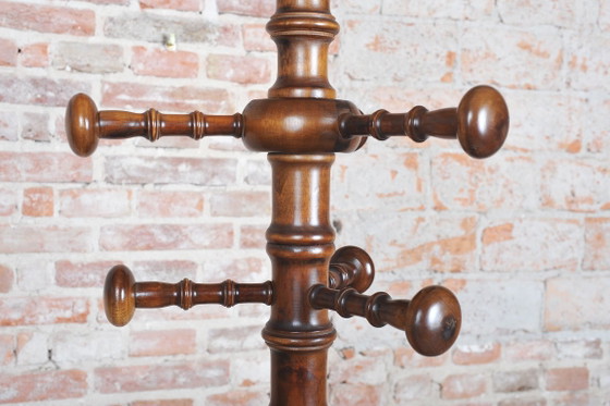 Perchero Biedermeier restaurado, de haya, de estilo polaco y checo, década de 1890. – Wood (photo 3 of 8)