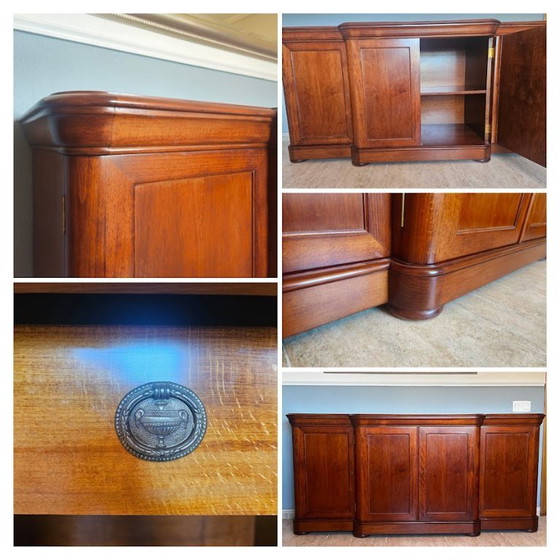 Image 1 of Set da pranzo di lusso di Artes Moble - Noce spagnolo - 9 pezzi