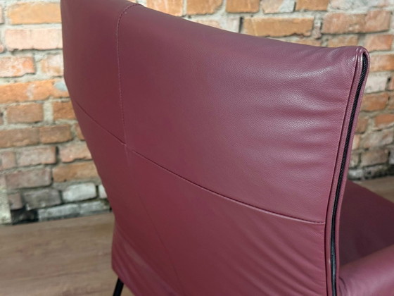 Montis Charly Purple – Dining chairs, Leather, Metal (photo 10 of 16)