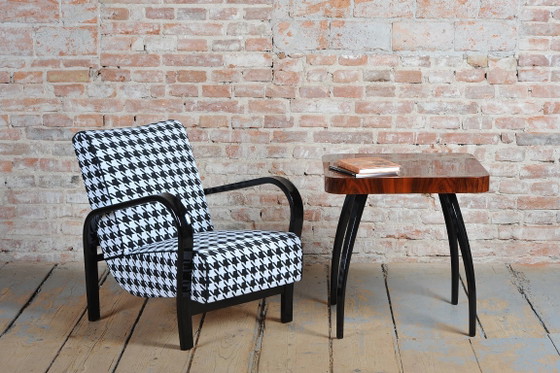 Gerestaureerde Art Deco fauteuil, door Koželka en Kropáček, beukenhout, Tsjechisch, jaren dertig (photo 4 of 16)