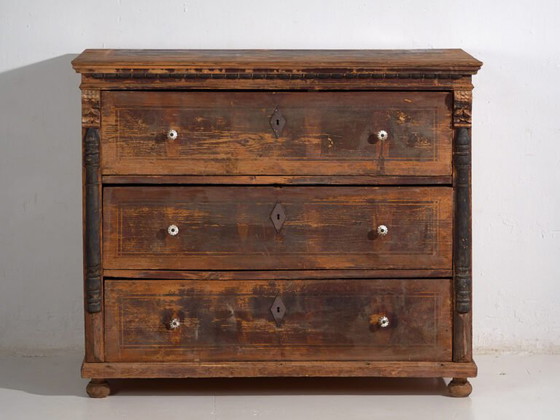 Antique chest of drawers with porcelain handles (c.1920) #77 (photo 28 of 40)