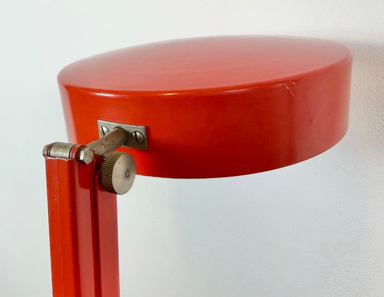 Vintage Red Adjustable Table Lamp, 1970s – Iron, Metal (photo 15 of 20)