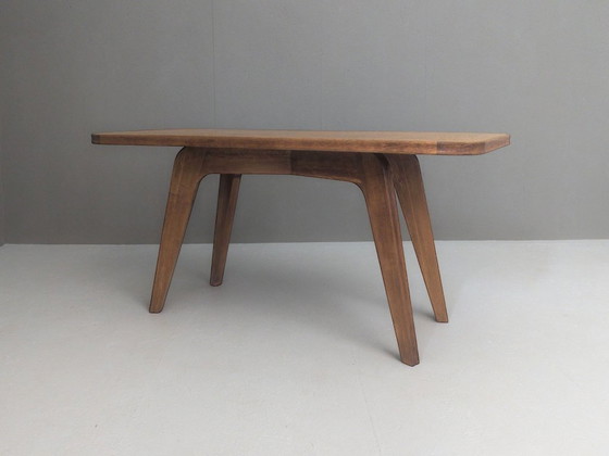 Image 1 of Table en chêne sculpturale moderniste française, années 1930
