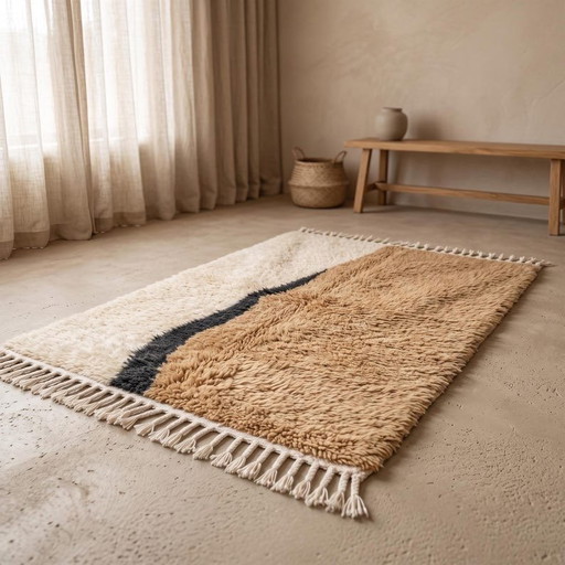 Handmade Pure Wool Rug, Traditional Craftsmanship, Size 150/250 cm – Ahrend, vloerkleden en tapijten (photo 2 of 7)
