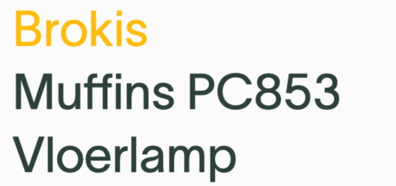 Image 1 of Lámpara Brokis Muffin grande, solo la base en madera de roble