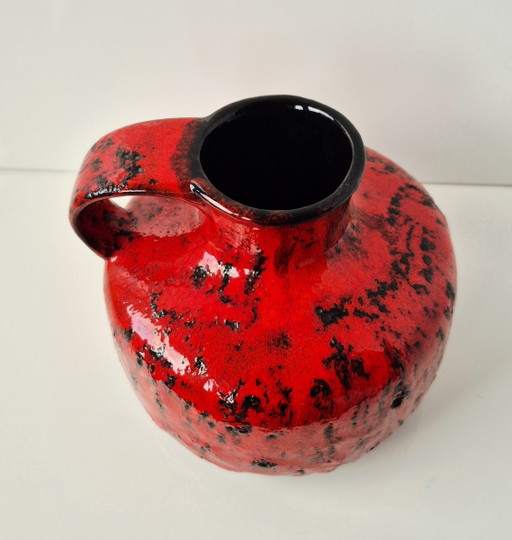 Rare Fat Lava Vase, designed by Ursula Beyrau for Gräflich Ortenburg'sche Keramik