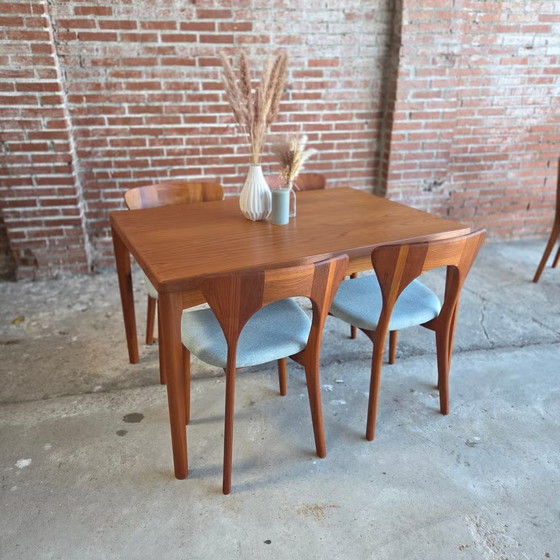 Henning Kjaernulf, Vejle Denmark, vintage 60s table, Dining tables, Wood, Brown, Scandinavian (photo 16 of 18)