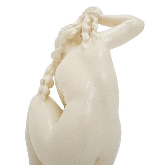 Image 1 of Escultura "Venus de Rodas" en cerámica esmaltada blanca de Icaro Rodi, años 30