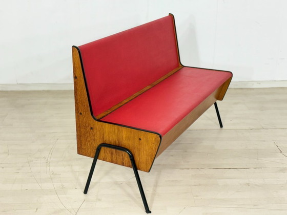 Image 1 of Vintage Design Bench – Mid Century Dining Bench Industrial Look