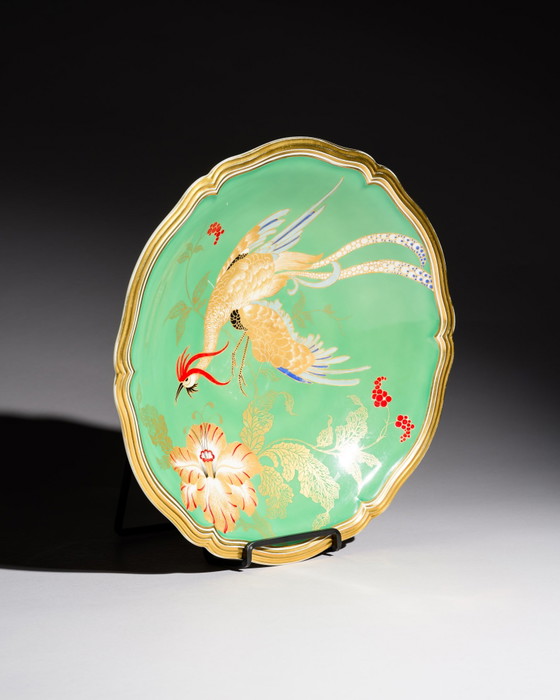Image 1 of Bol décoratif en porcelaine Rosenthal « Chippendale », décor Oiseau de paradis, 34 cm