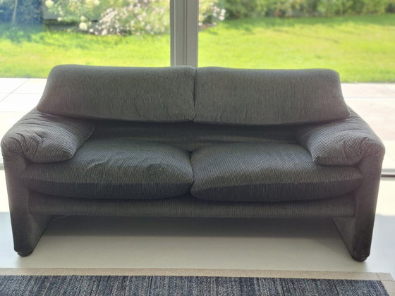 Originele Cassina Maralunga Set (2-zits + 3-zits) – Vico Magistretti – Vintage 1995 – Zithoek, Textile (photo 8 of 14)